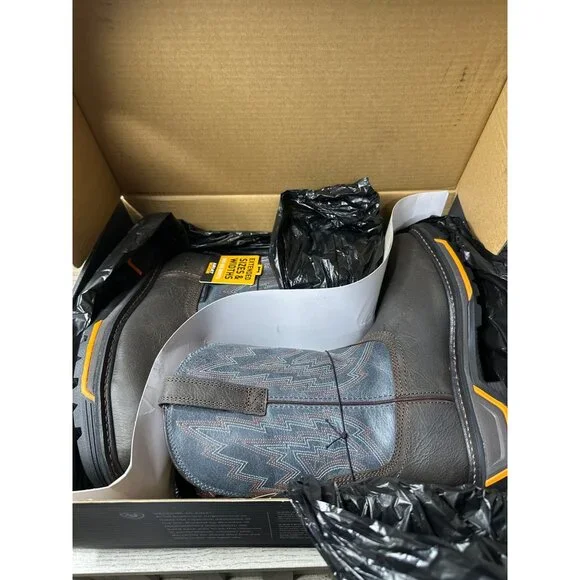 Ariat Big Rig Composite Toe Work Boots Mens Size 7.5 EE Wide Waterproof Leather - Picture 13 of 15